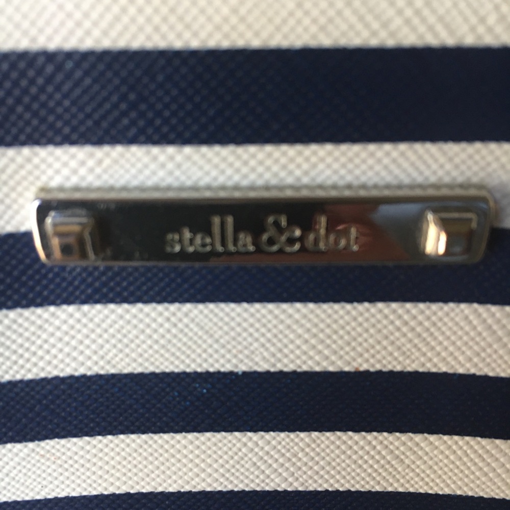 Stella & Dot Striped Pouf - Picture 4 of 7